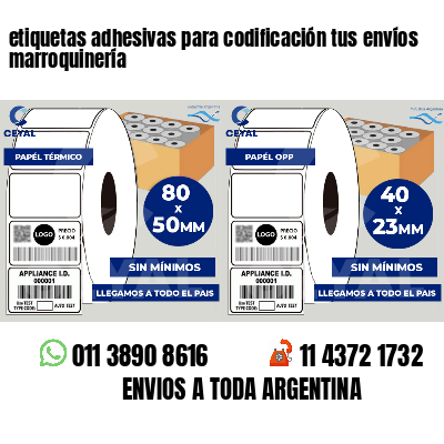 etiquetas adhesivas para codificación tus envíos marroquinería