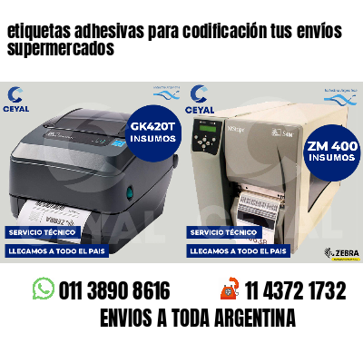 etiquetas adhesivas para codificación tus envíos supermercados