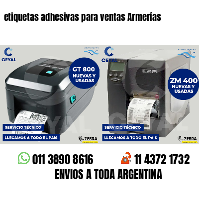 etiquetas adhesivas para ventas Armerías