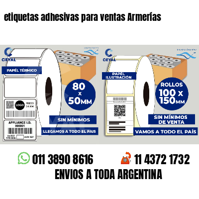 etiquetas adhesivas para ventas Armerías