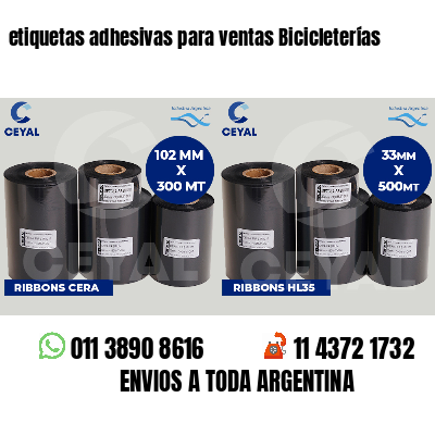 etiquetas adhesivas para ventas Bicicleterías