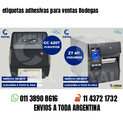 etiquetas adhesivas para ventas Bodegas