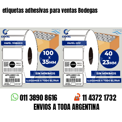 etiquetas adhesivas para ventas Bodegas