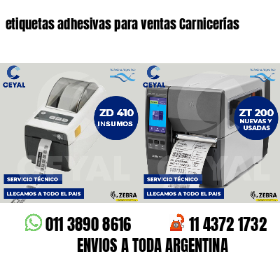 etiquetas adhesivas para ventas Carnicerías