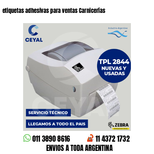 etiquetas adhesivas para ventas Carnicerías