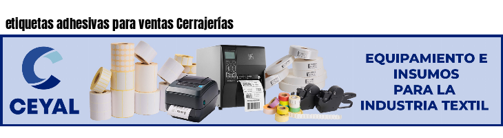 etiquetas adhesivas para ventas Cerrajerías