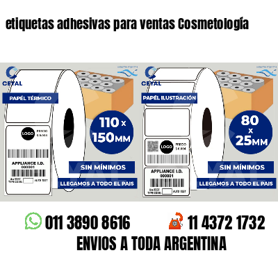 etiquetas adhesivas para ventas Cosmetología