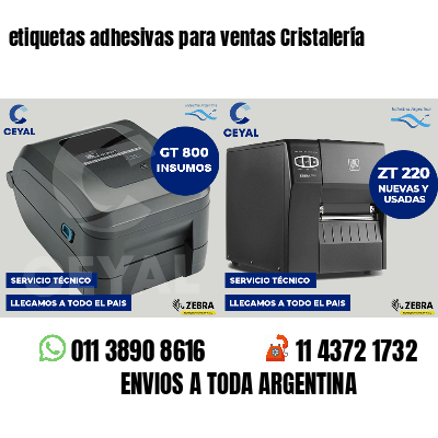 etiquetas adhesivas para ventas Cristalería