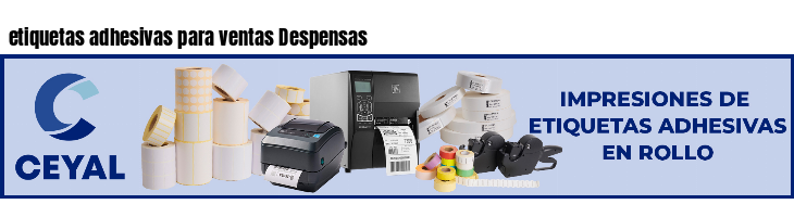 etiquetas adhesivas para ventas Despensas