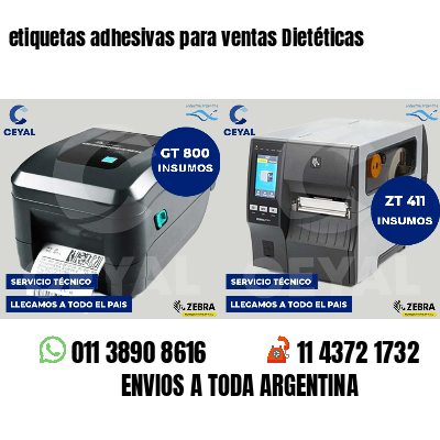 etiquetas adhesivas para ventas Dietéticas