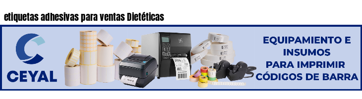 etiquetas adhesivas para ventas Dietéticas
