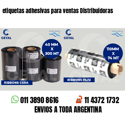 etiquetas adhesivas para ventas Distribuidoras