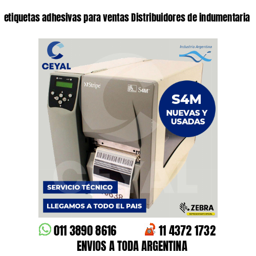 etiquetas adhesivas para ventas Distribuidores de indumentaria