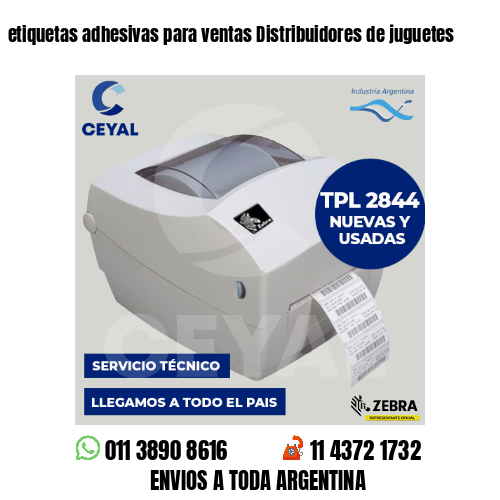 etiquetas adhesivas para ventas Distribuidores de juguetes