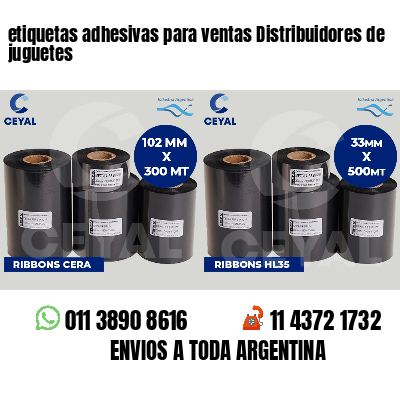 etiquetas adhesivas para ventas Distribuidores de juguetes