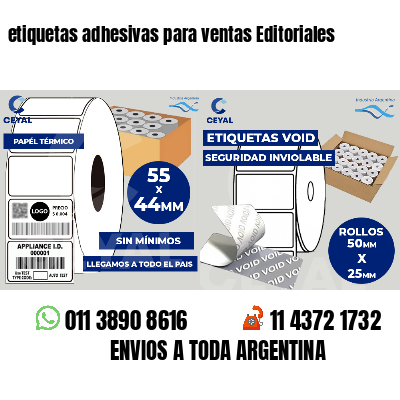 etiquetas adhesivas para ventas Editoriales