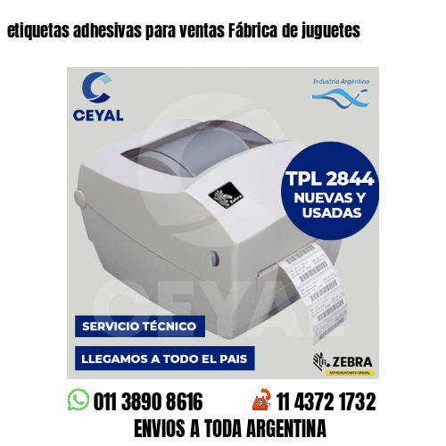 etiquetas adhesivas para ventas Fábrica de juguetes