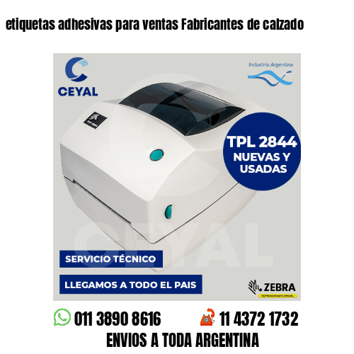 etiquetas adhesivas para ventas Fabricantes de calzado