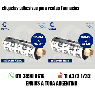 etiquetas adhesivas para ventas Farmacias