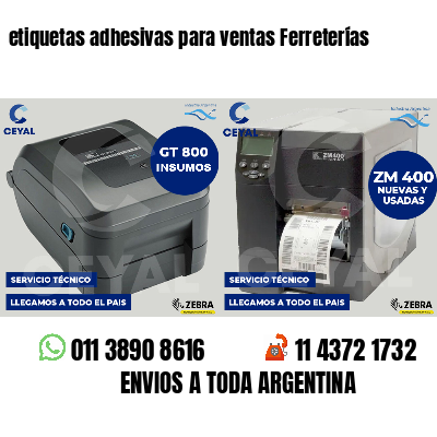 etiquetas adhesivas para ventas Ferreterías