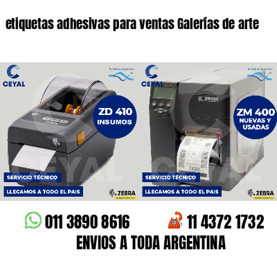 etiquetas adhesivas para ventas Galerías de arte