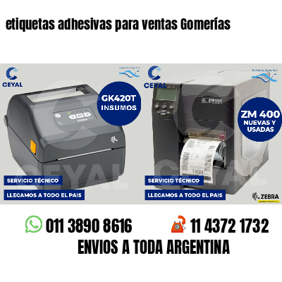 etiquetas adhesivas para ventas Gomerías