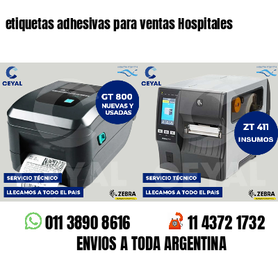 etiquetas adhesivas para ventas Hospitales