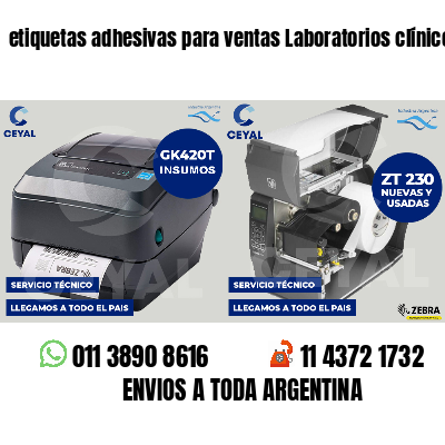 etiquetas adhesivas para ventas Laboratorios clínicos