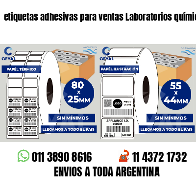 etiquetas adhesivas para ventas Laboratorios químicos