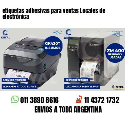 etiquetas adhesivas para ventas Locales de electrónica