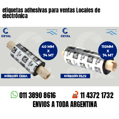 etiquetas adhesivas para ventas Locales de electrónica