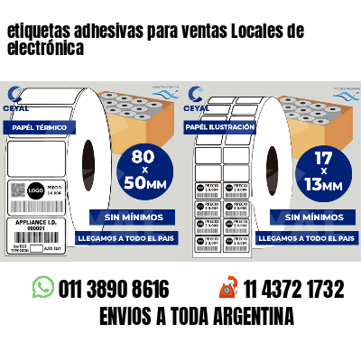 etiquetas adhesivas para ventas Locales de electrónica