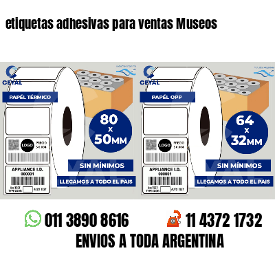 etiquetas adhesivas para ventas Museos