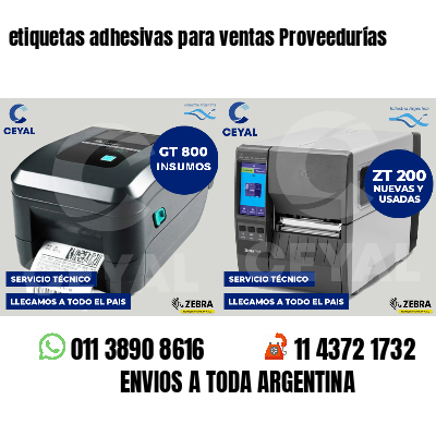 etiquetas adhesivas para ventas Proveedurías