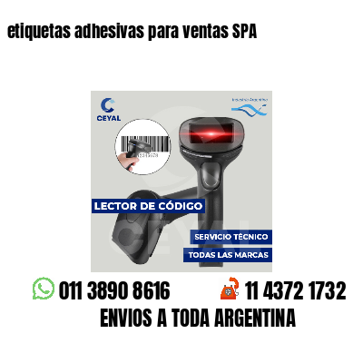 etiquetas adhesivas para ventas SPA