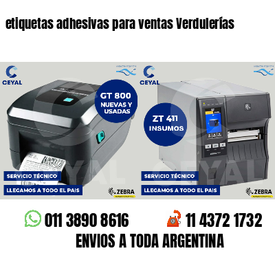 etiquetas adhesivas para ventas Verdulerías