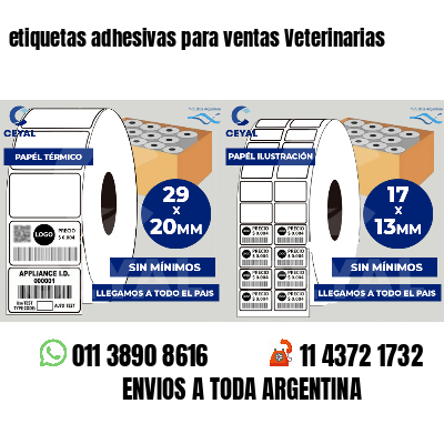 etiquetas adhesivas para ventas Veterinarias
