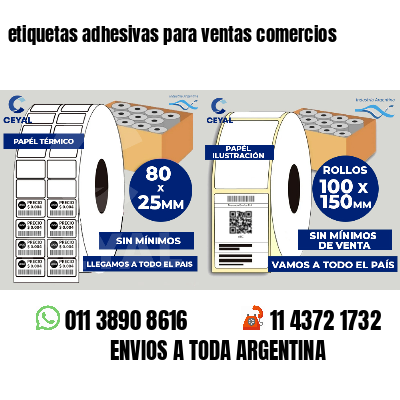 etiquetas adhesivas para ventas comercios