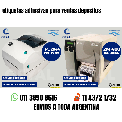 etiquetas adhesivas para ventas depositos