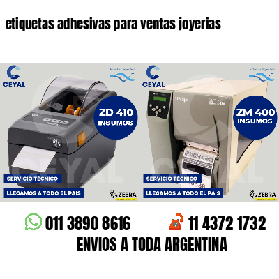 etiquetas adhesivas para ventas joyerias
