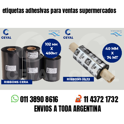 etiquetas adhesivas para ventas supermercados