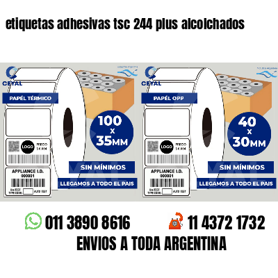 etiquetas adhesivas tsc 244 plus alcolchados