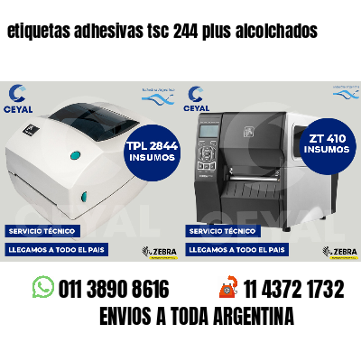 etiquetas adhesivas tsc 244 plus alcolchados