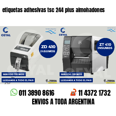etiquetas adhesivas tsc 244 plus almohadones