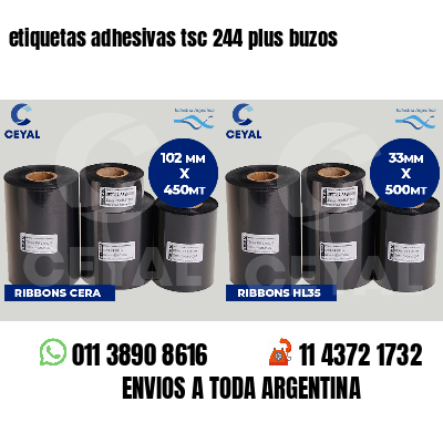 etiquetas adhesivas tsc 244 plus buzos