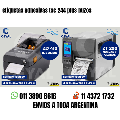 etiquetas adhesivas tsc 244 plus buzos