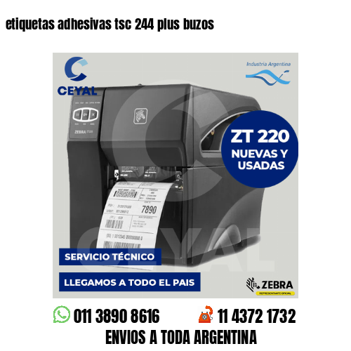 etiquetas adhesivas tsc 244 plus buzos