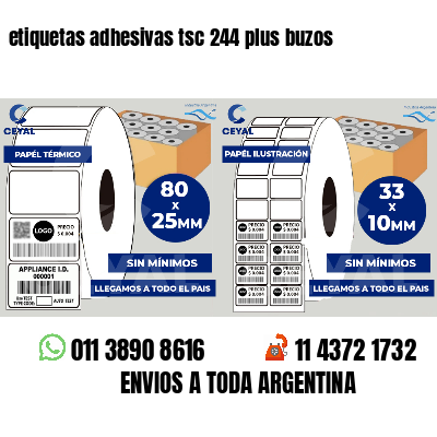 etiquetas adhesivas tsc 244 plus buzos