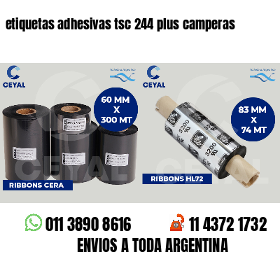 etiquetas adhesivas tsc 244 plus camperas