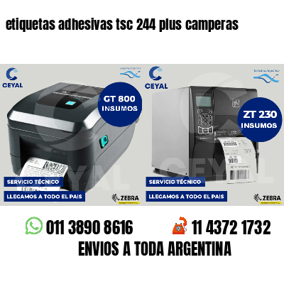 etiquetas adhesivas tsc 244 plus camperas